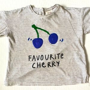 Blue Cherry Zara Baby Tee